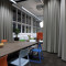 3-layer Sound Curtain OFFICE out of WOOLSERGE OFFICE on STUDIO walk along track<br>Eissmann Automotive Deutschland GmbH, Bad Urach / Germany